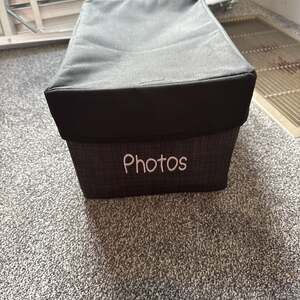 Thirty One Fold N' File Charcoal Crosshatch Storage Bin with Lid